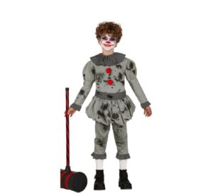 DISFRAZ DE PAYASO ASESINO TRAVIESO IT 3-4  AÑOS