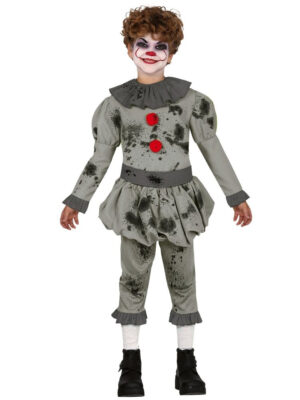 DISFRAZ PAYASO IT BAD CLOWN 10-12 Años