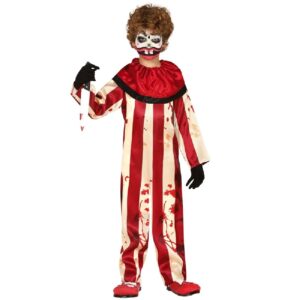 DISFRAZ PAYASO SANGRIENTO RAYAS 5-6 AÑOS
