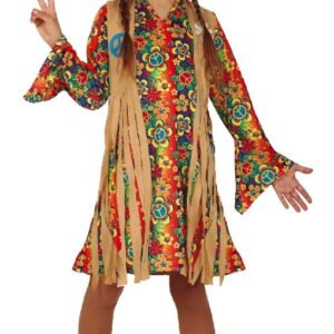 DISFRAZ DE HIPPIE NIÑA 5-6 AÑOS