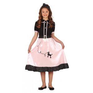DISFRAZ NIÑA PIN UP AÑOS 50 RETRO 7-9 AÑOS