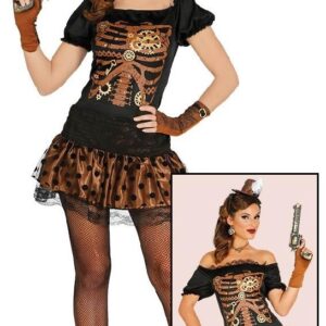 DISFRAZ CATRINA ESQUELETO RETRO TALLA S 36-38