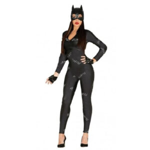 DISFRAZ CATWOMAN ELASTIC BLACK CAT MUJER ADULTO T.S-M