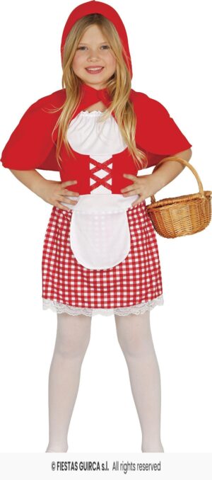DISFRAZ CAPERUCITA ROJA 3-4 AÑOS