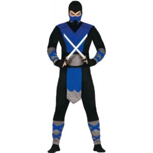 DISFRAZ NINJA AZUL ADULTO T.M 48 50