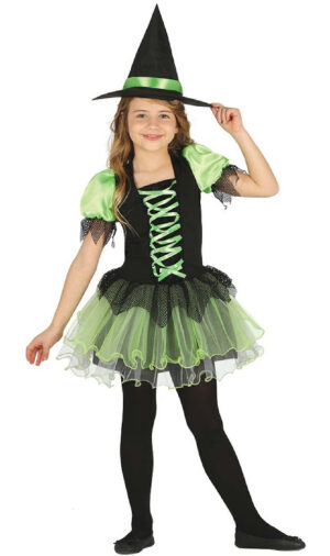 DISFRAZ BRUJITA VERDE TUTU 10-12 AÑOS