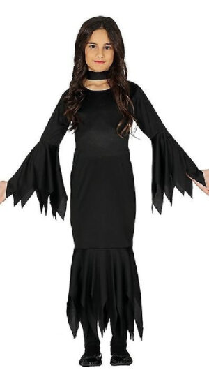 DISFRAZ MORTICIA LADY MONSTER 10-12 Años