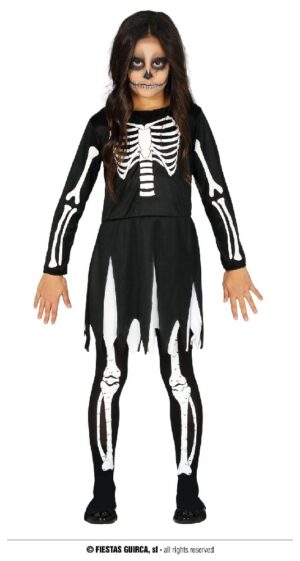 DISFRAZ ESQUELETO SKELETON 5-6 AÑOS