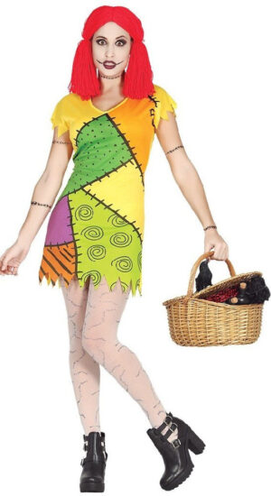 DISFRAZ SALLY PESADILLA RAG DOLL ADULTA T. M 38-40
