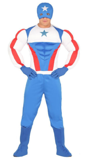 DISFRAZ SUPERSTAR CAPITAN AZUL (M)