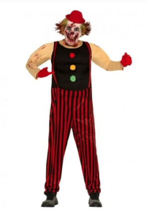 DISFRAZ DE PAYASO LOCO ASESINO ADULTO T.M