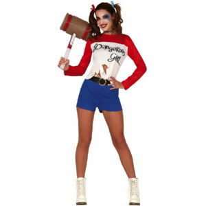 DISFRAZ DE HARLEY VILLANA CORTO T.S