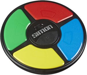 Simon, Juego de Memoria Electrónico portátil con Sonidos y Luces para Mayores de 8 años