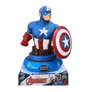 LAMPARA DE NOCHE FIGURA 3D CAPITAN AMERICA 21CM