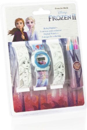 RELOJ DIGITAL CORREA PARA PINTAR FROZEN 2