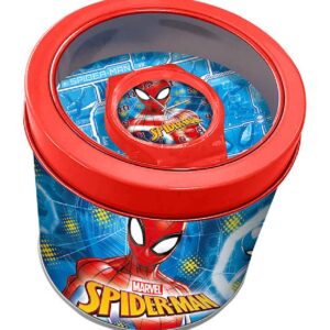RELOJ ANALOGICO DE SPIDERMAN EN CAJA DE METAL