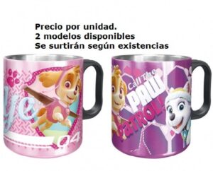 TAZA ACERO INOXIDABLE PATRULLA CANINA SKYE