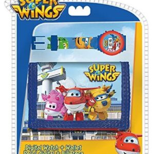 SET RELOJ DIGITAL Y BILLETERA DE SUPER WINGS