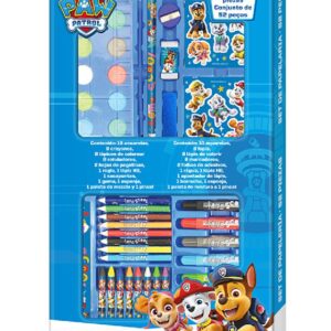 CAJA ARTE 52UDS.  PAW  PATROL ESTUCHE MALETIN