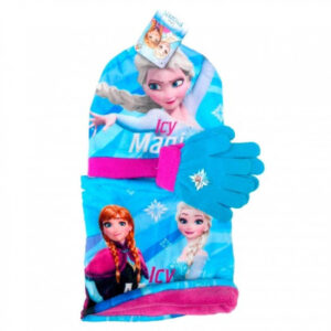 CONJUNTO GORRO GUANTES BRAGA CUELLO FROZEN DISNEY