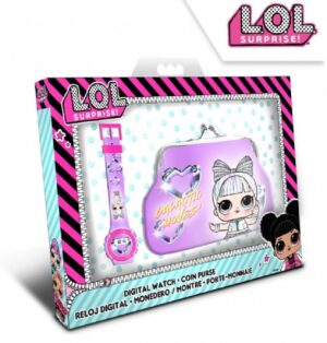 SET RELOJ DIGITAL PULSERA+MODENERO DE LOL SURPRISE