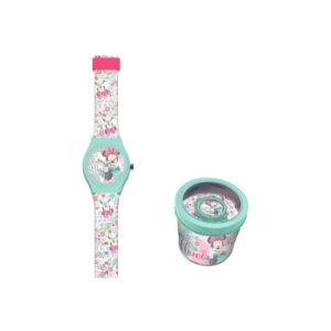 RELOJ ANALOGICO EN CAJA DE METAL MINNIE MOUSE