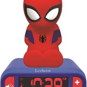 SPIDERMAN DESPERTADOR DIGITAL CON LUZ DE NOCHE 3D Y EFECTOS