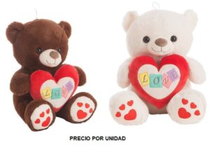 PELUCHE OSO CUADRI LOVE 48CM