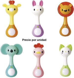 6 sonajeros 16 cm con luz y  musicas