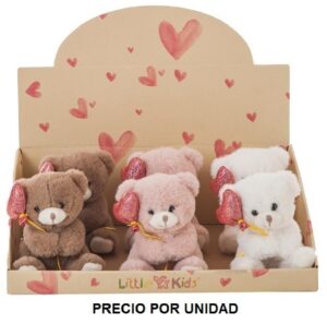 PELUCHE OSO CORAZON 12CM