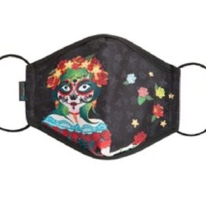 MASCARILLA HIGIÉNICA HALLOWEEN CATRINAS 6-9 AÑOS