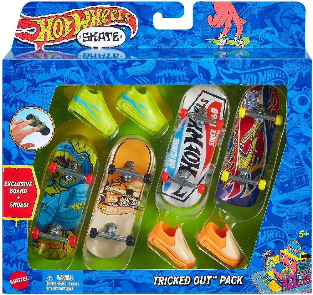 HOT WHEELS SKATE, MULTIPACK DE TABLAS FINGERBOARD