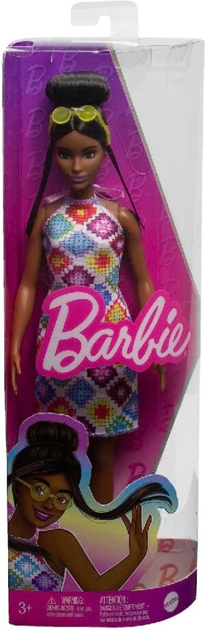 BARBIE FASHIONISTA VESTIDO CROCHET AFROAMERICANA