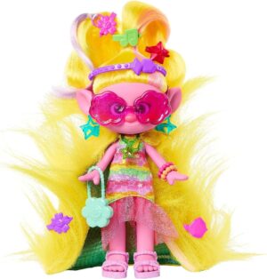TROLLS 3 TODOS JUNTOS VIVA MUÑECA CON PELO AMARILLO