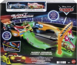 Disney Pixar Cars Night Racing Pista Coches De Juguete