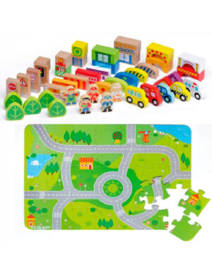 CIUDAD BLOQUES DE MADERA MOLTO