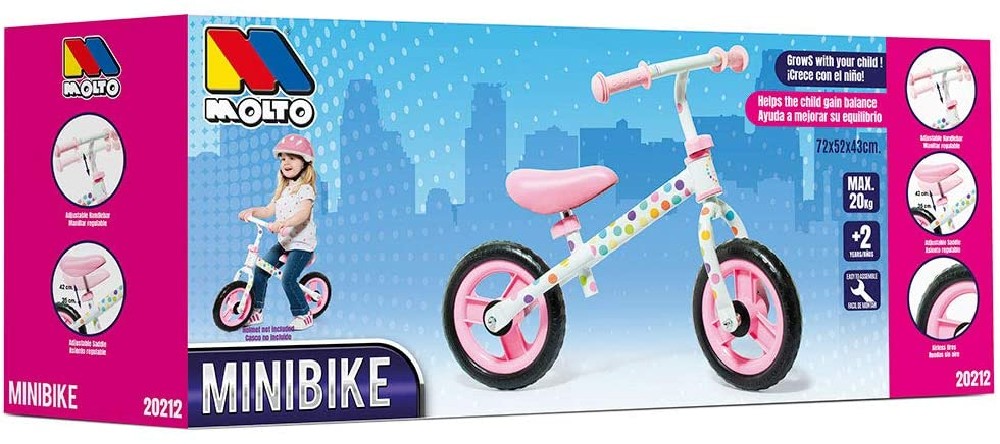 BICICLETA SIN PEDALES ROSA MOLTO - Imagen 5