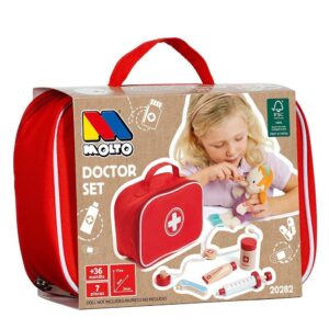 MALETIN DE DOCTOR CON ACCESORIOS DE MADERA