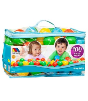 BOLSA CON 100 BOLAS DE COLORES