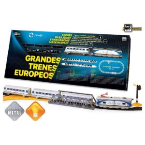 TREN VIAJEROS RENFE METALICO CON LUZ