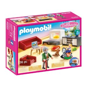PLAYMOBIL DOLL HOUSE SALON CON CHIMENEA 70207