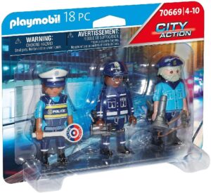 SET 3 FIGURAS POLICIA - PLAYMOBIL 70669