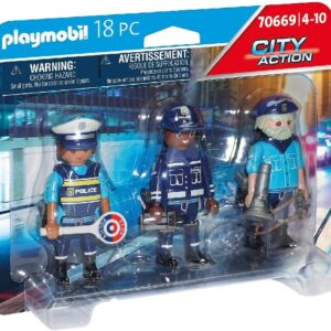 SET 3 FIGURAS POLICIA - PLAYMOBIL 70669