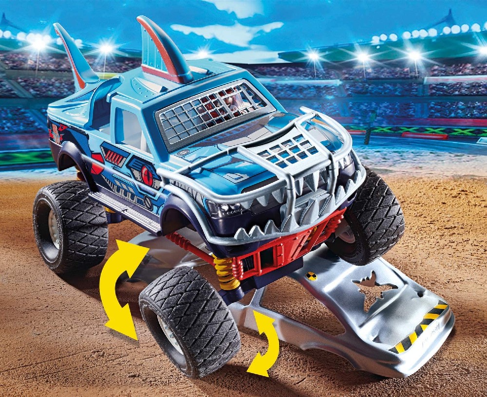 STUNTSHOW MONSTER TRUCK SHARK - PLAYMOBIL 70550 - Imagen 3