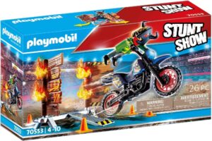 STUNTSHOW MOTO CON MURO DE FUEGO 70553