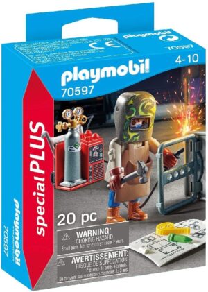 PLAYMOBIL SOLDADOR CON EQUIPO 70597