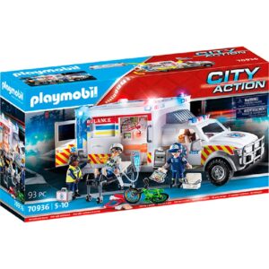 VEHÍCULO DE RESCATE: US AMBULANCE PLAYMOBIL 70936