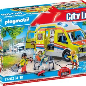 AMBULANCIA CON LUZ Y SONIDO PLAYMOBIL 71202