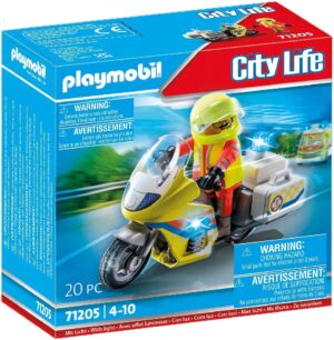PLAYMOBIL CITY LIFE 71205 MOTO DE EMERGENCIAS