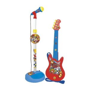 SUPERTHINGS SET MICRÓFONO Y GUITARRA